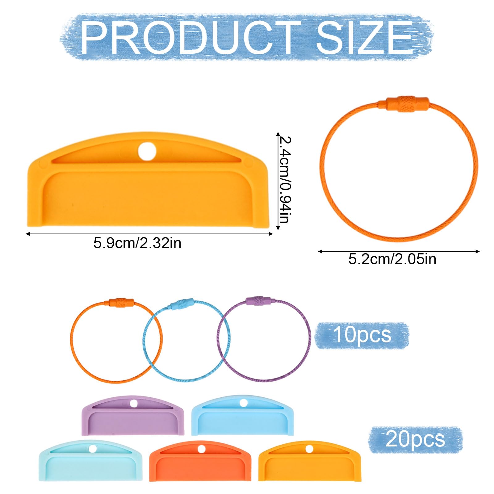 Sinbana 20pcs Card Holder for Yoto, Portable & Reusable Plastic Card Holder Storage with 10 Ring Loops Practical Kids Travel Carrier Suitable for Yoto Accessories - Image 2