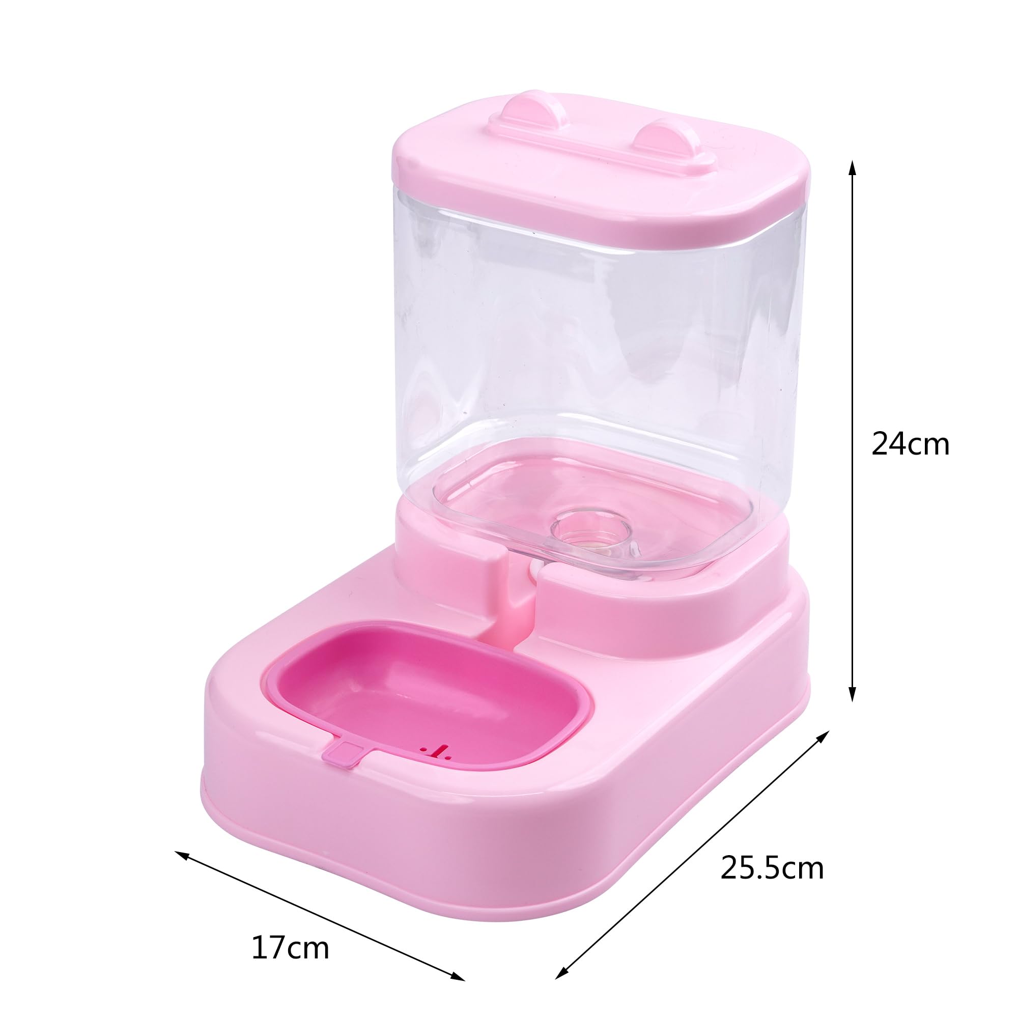 Distributeur automatique d'eau pour chats et chiens 1,8 l Fontaine pour chiens et animaux domestiques (SOY3472-ROSA)
