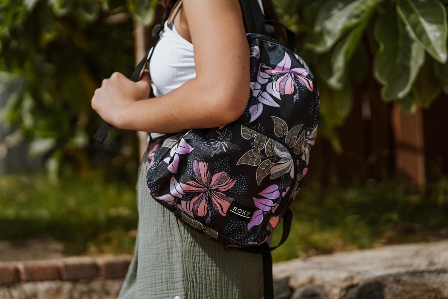 Roxy Women's Always Core Backpack | Travel | Everyday Carry | Beach | Polyester | 8L Capacity - Lei It On Me