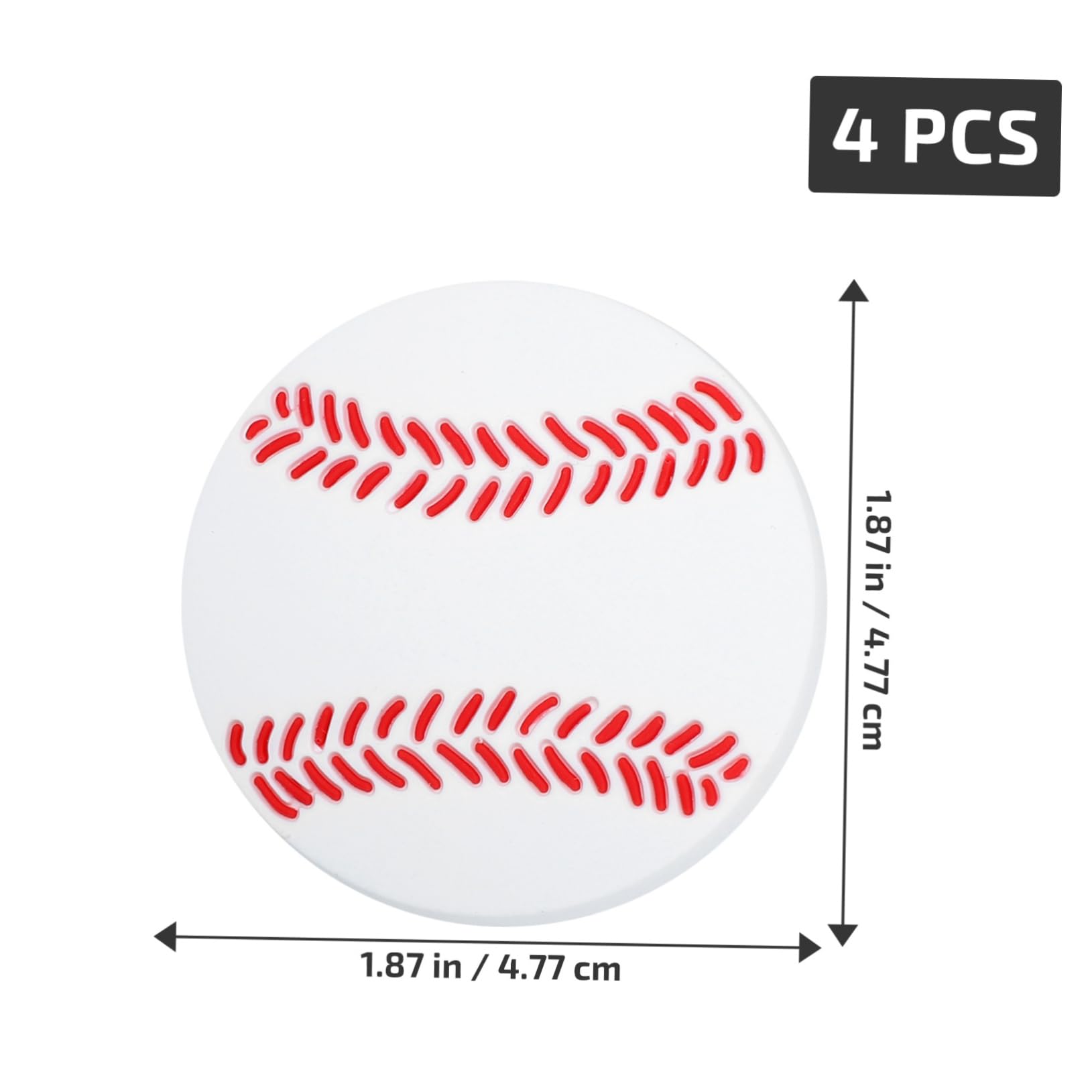 ARTIBETTER Cabinet Knob Replacement 4pcs Rubber Zinc Alloy Anti-Collision Handles for Drawers Cabinets