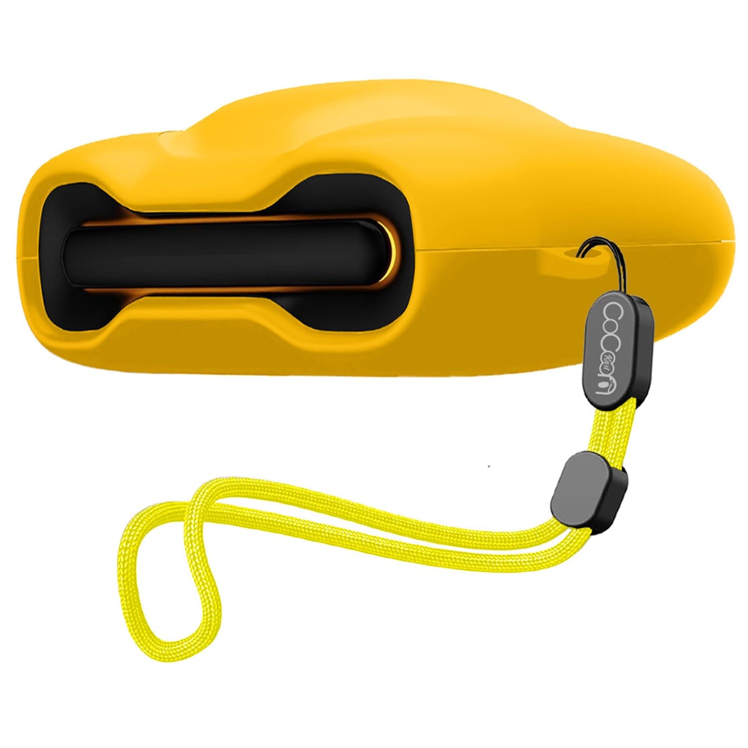 cocoonkart soft silicone case cover compatible for goboult audio ufo | goboult astra | goboult mustang torq (yellow,lanyard)