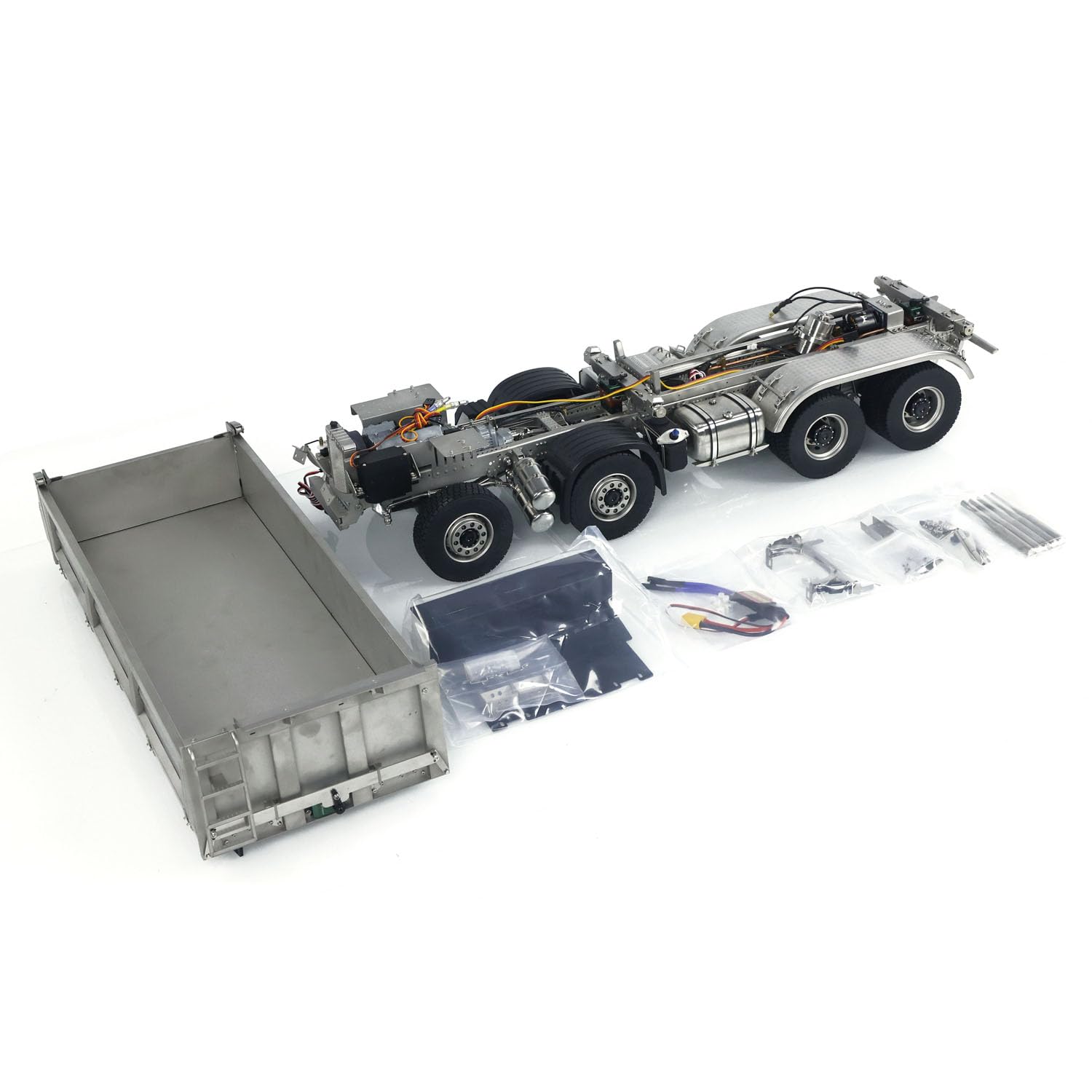 1 14 8X8 RC Hydraulic K3363 Dumper Car 3-Way Remote Control Dump Truck Tipper for Adult Hobby