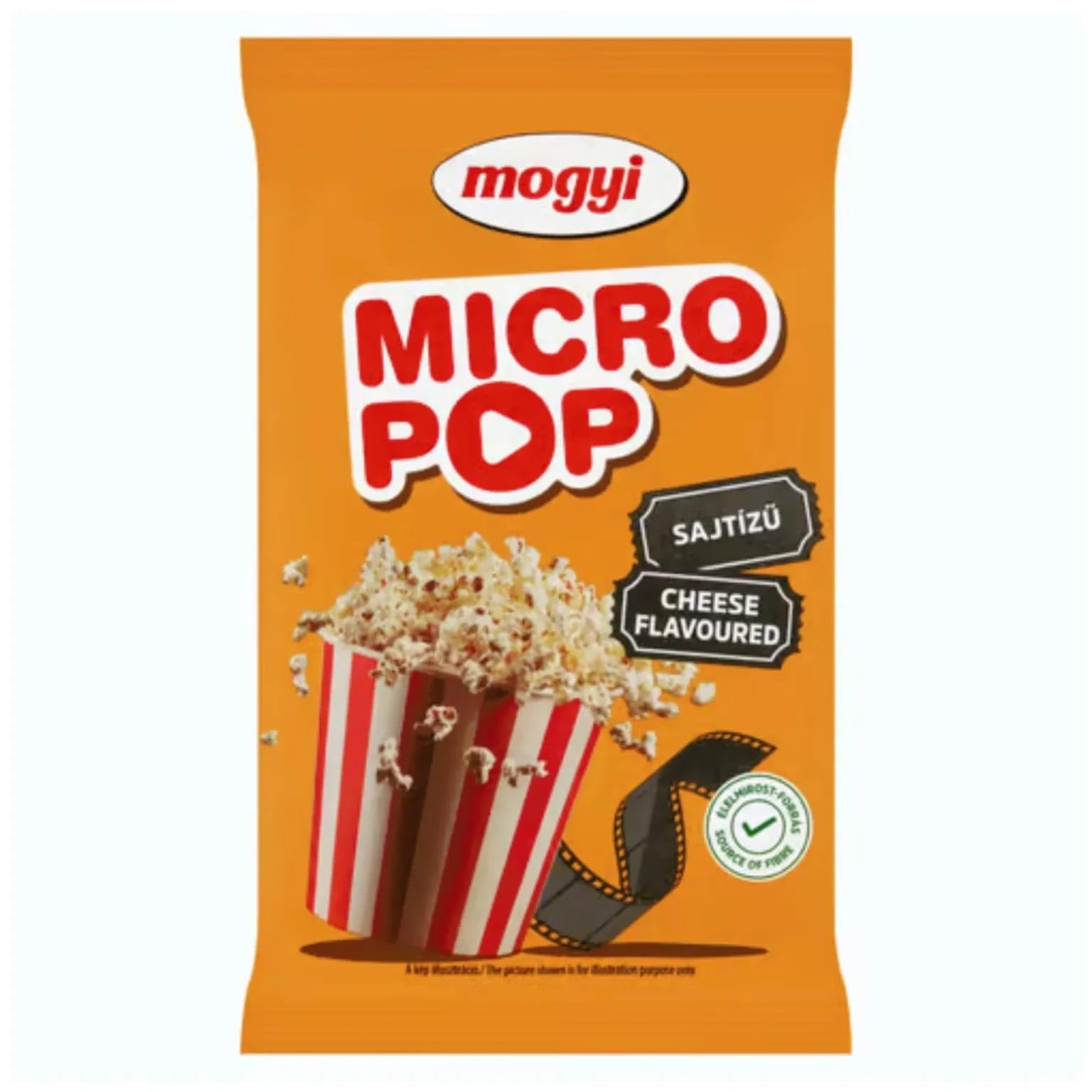 MOGYI Popcorn al Formaggio per Microonde, Confezione da 25 Sacchetti, 2 kg