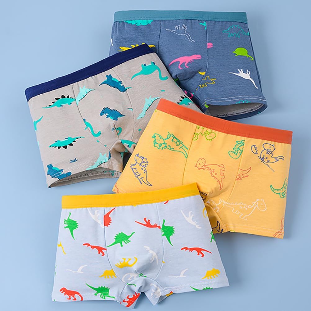 Boys Cotton Boxer Briefs Dinosaur Polar Bear Toddler Kids Underwear 12 Pack - Image 3