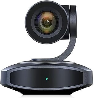4K PTZ Camera, AI Tracking 10X Optical Zoom 250 Degree Rotation Conference Camera with PoE LAN USB Output for Live Streaming Teaching Worship (US Plug)