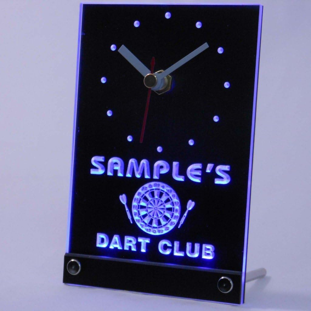 ADVPRO tncts-tm Personalized Custom Dart Club Bar Beer Neon Led Table Clock