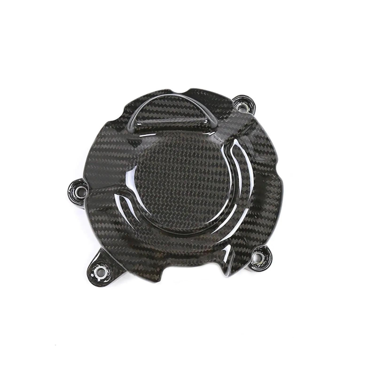 Carénage de moteur de moto en fibre de carbone sèche pour Kawasaki ZX4RR noir brillant