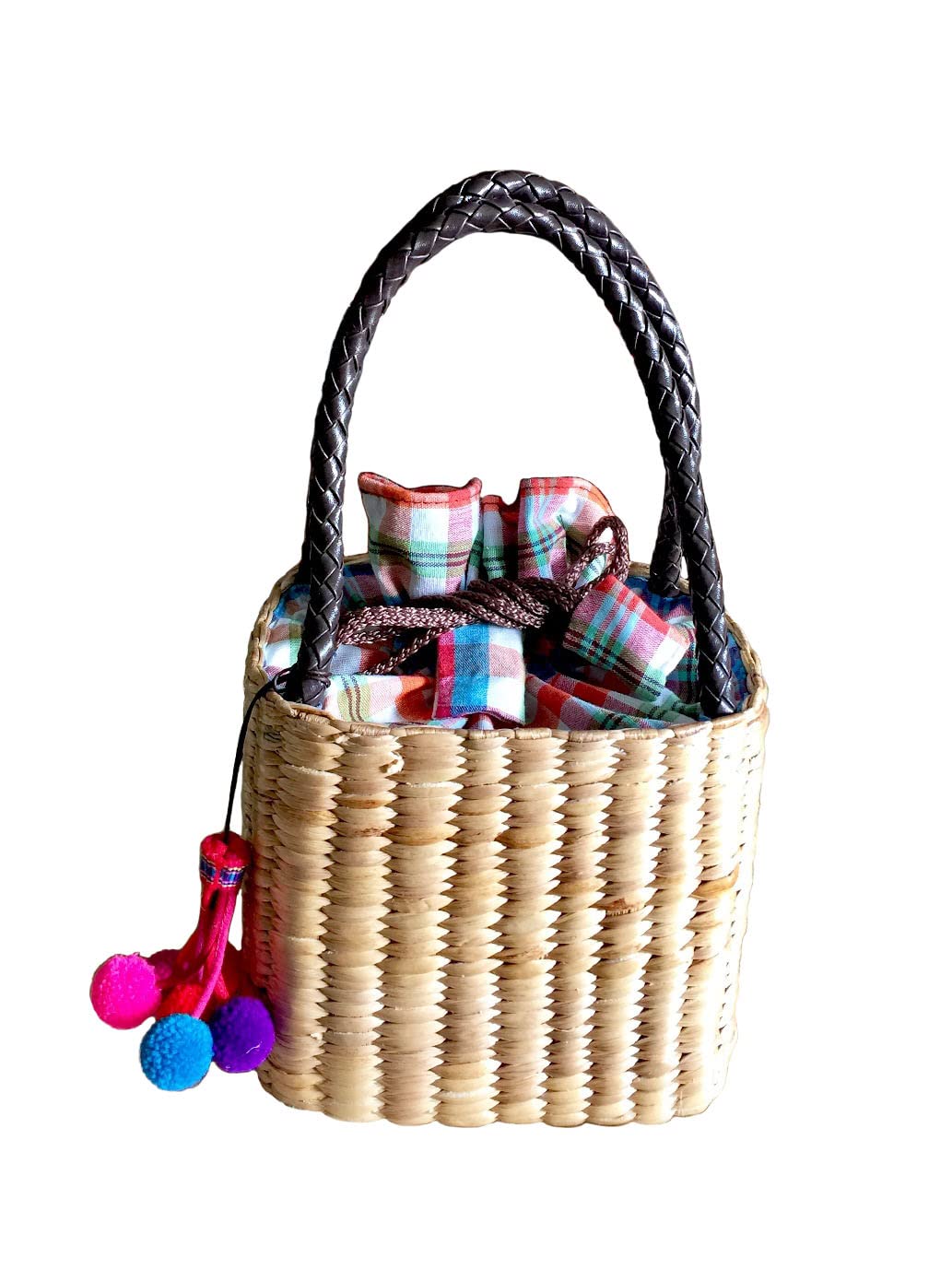 Handwoven Straw Bag,Mini Straw Tote Handbag,Mini Straw Bag