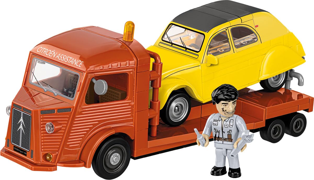 COBI-24627 Citroen Type H Car Transporter & 2CV Type AZ Building Model 278pcs