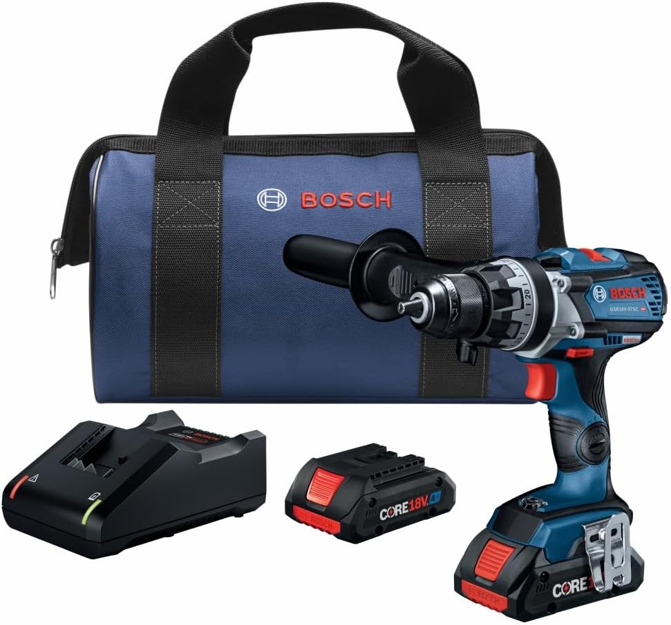 BOSCH GSB18V490B12 18V EC sin escobillas 1/2 pulgada Kit de taladro