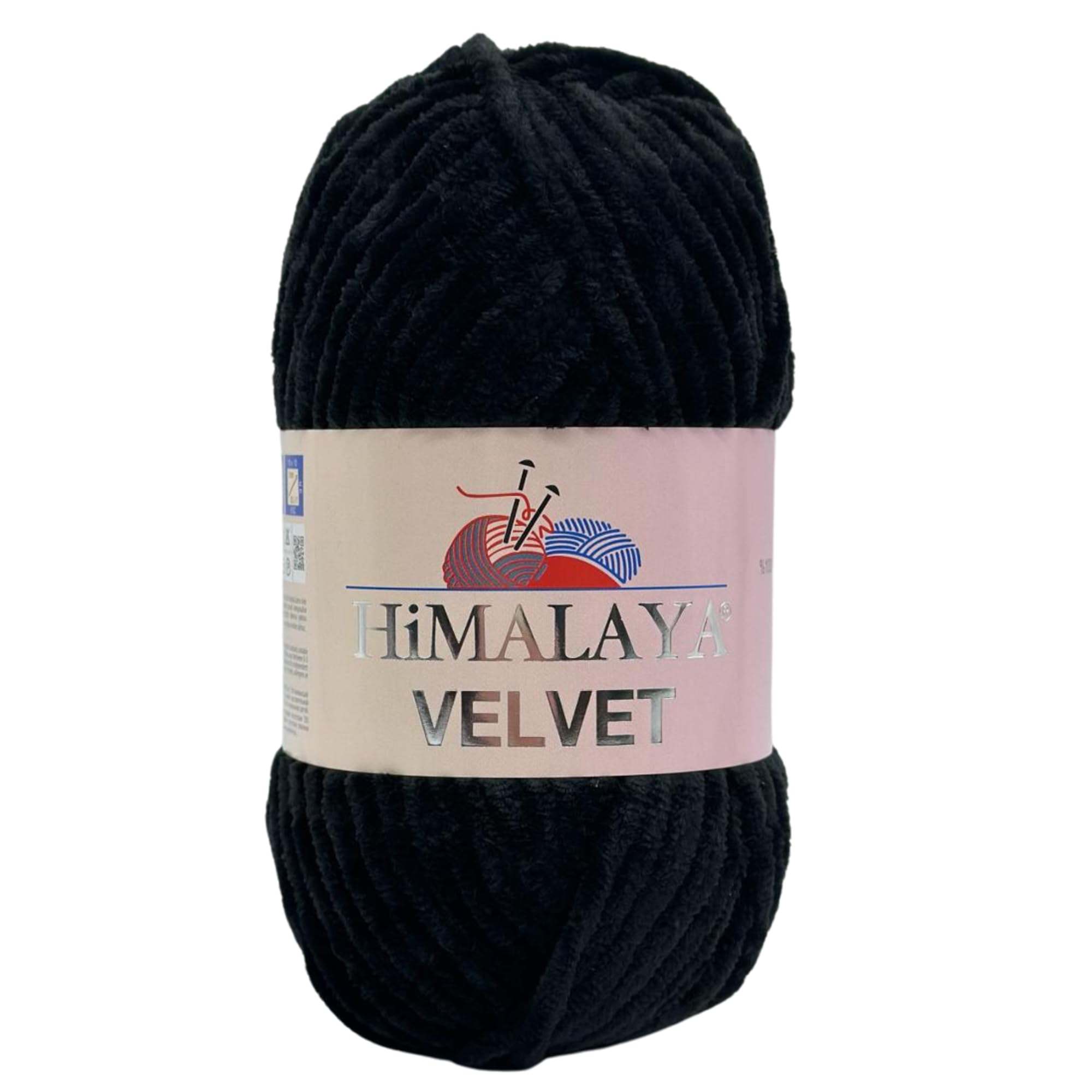Gomitolo Himalaya Velvet Ciniglia – 100% Micro Poliestere – 100g / 120m – Colore Nero 90011 – Per Amigurumi E Maglia