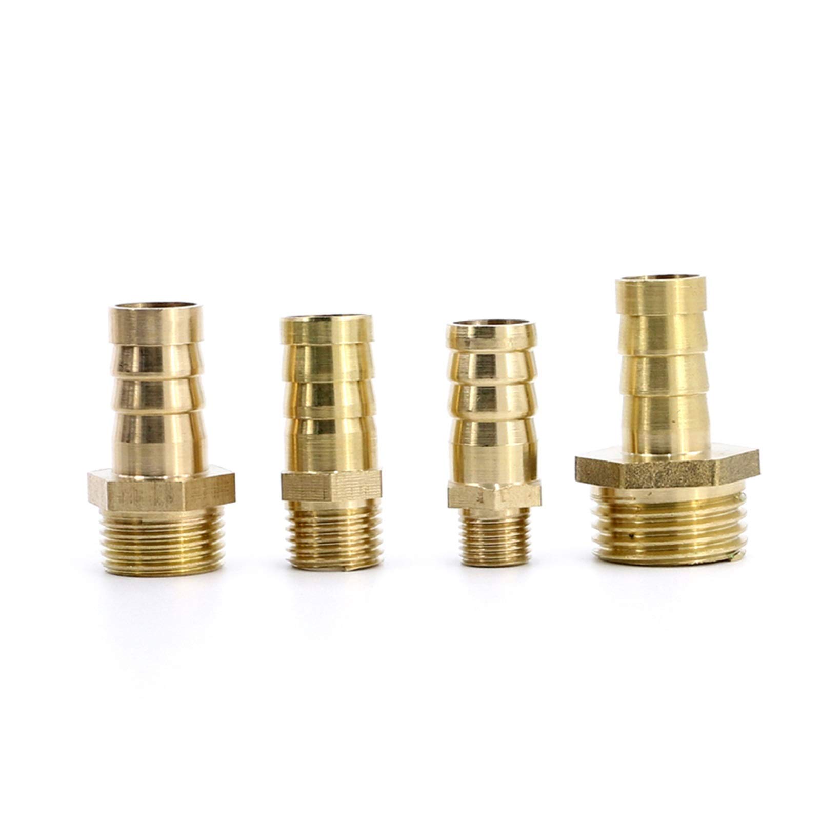 JINchao-accessori per tubi d'ottone, Fuel Gas Acqua di rame, ottone gomito spinato montaggio, 8 ~ 16 millimetri adattatore del connettore for tubo flessibile da 1/4 3/8 1/2 femmina, riparazione r