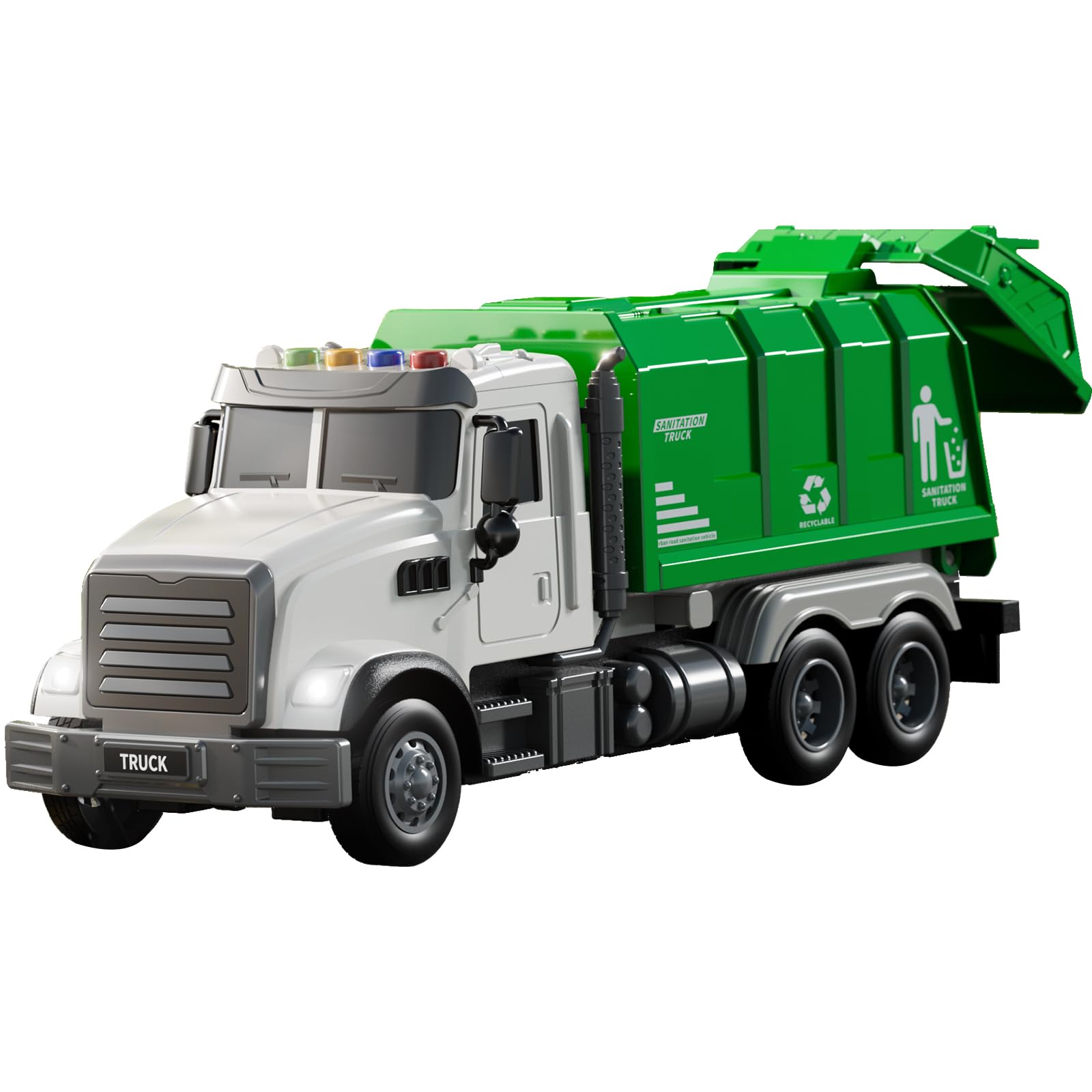 Amazon.com: JUKUDAHU Garbage Truck Toy for Kids 1 2 3 4 5 6