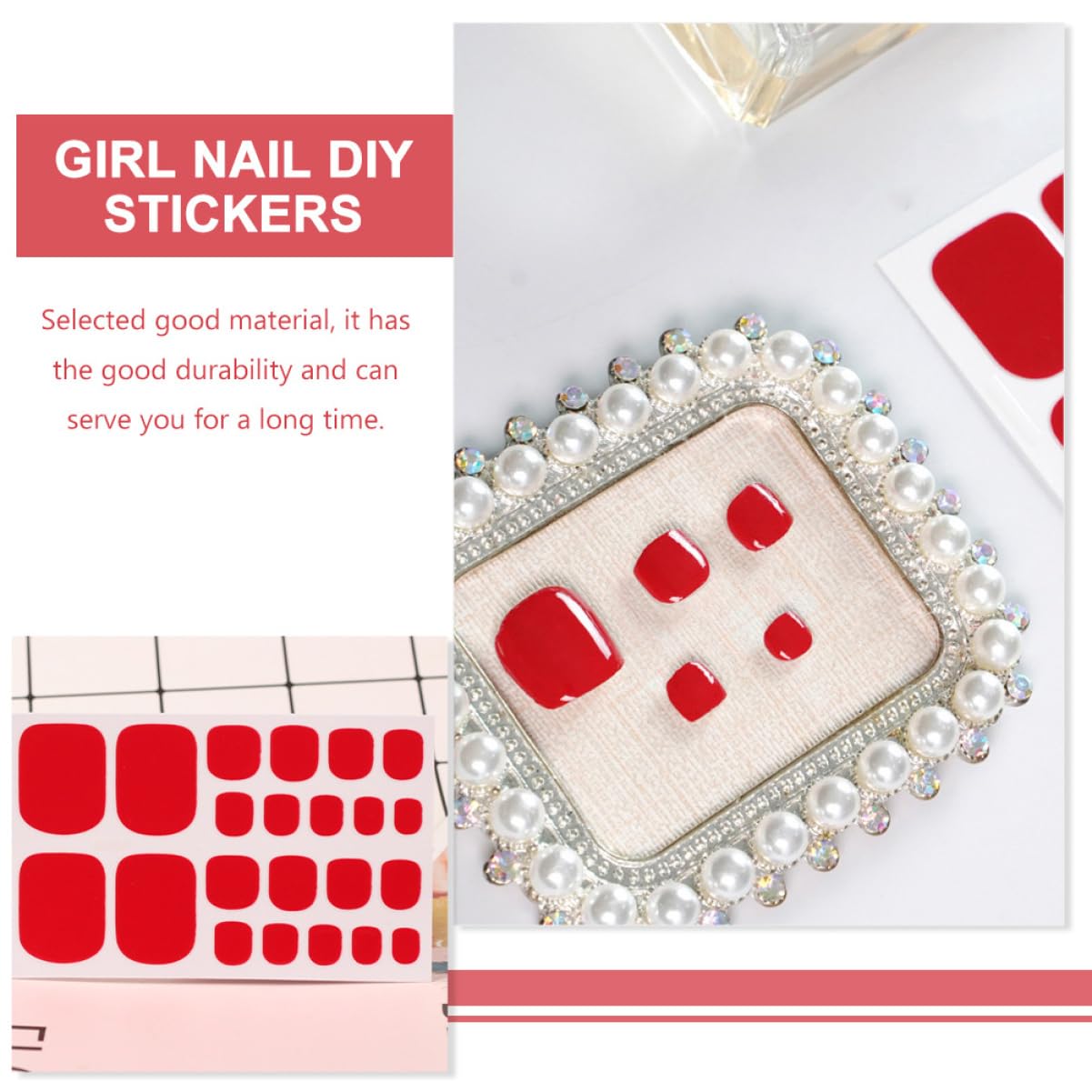 60fogli Adesivi Per Decorazione Unghie Dei Piedi Stickers Eleganti Per Nail Art Facili Da Applicare Design e Unico Perfetti Per Pedicure e Occasioni Speciali