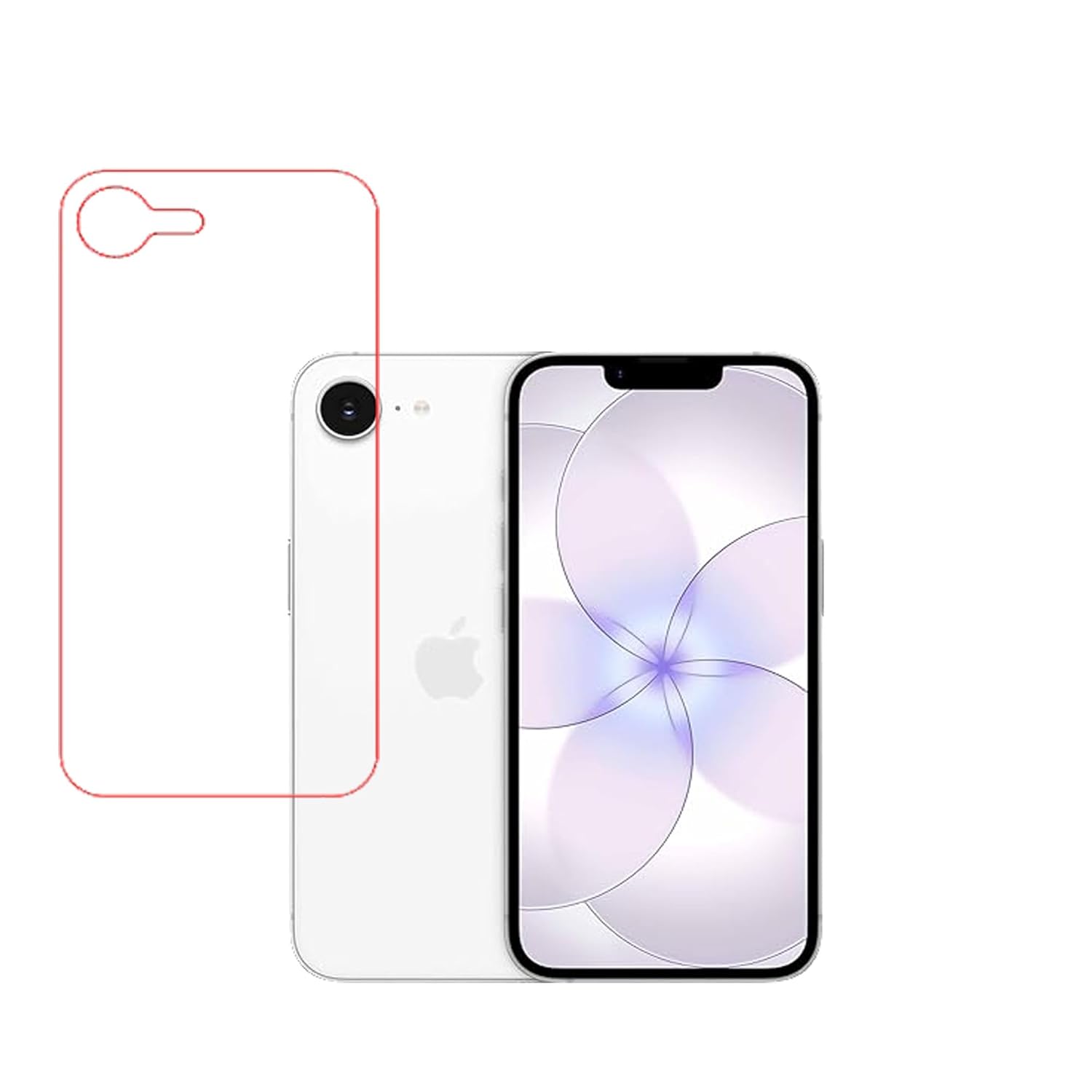 SPRITZEN Clear Unbreakable Scratch Gaurd Hydrogel Membrane for Apple iPhone 17e With Edge to Edge Coverage and Easy Installation (Back)