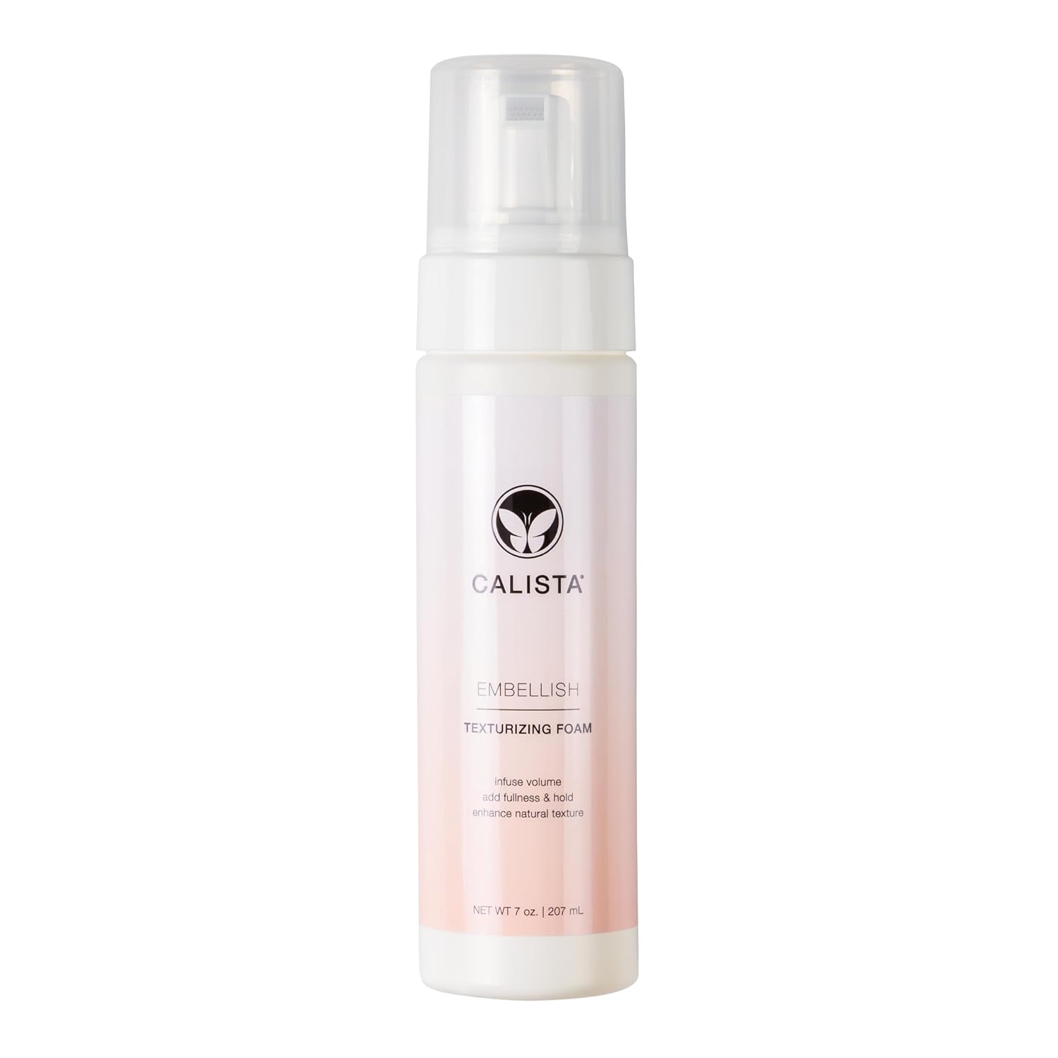 Calista Embellish Texturizing Foam | Volumizing Styling Mousse | Firm, Touchable Hold | Enhance Natural Texture | All Hair Types (7 oz)