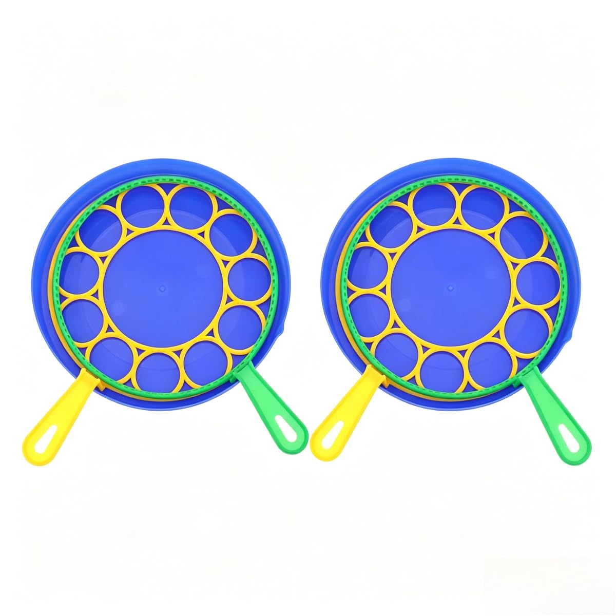 Big Dish Bubble Maker Set, Navy Blue Outdoor Bubble Toy for Kids Large Bubble Tray Design, Easy Manual Play, Creates Giant Bubbles for Backyard Fun (2Set)
