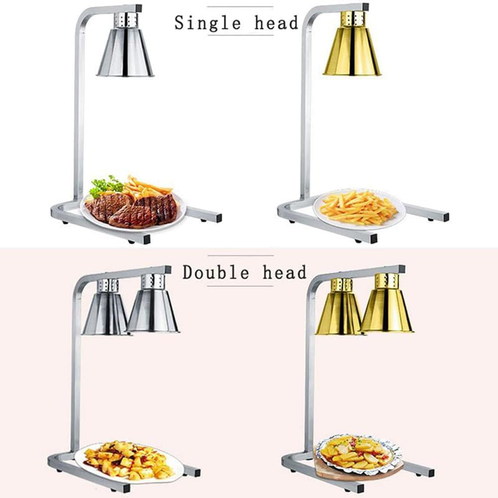 Lámpara para Calentar Alimentos, Lámpara De Aislamiento Térmico para Alimentos con Bombilla, Buen Efecto De Aislamiento Térmico, Calentamiento Uniforme, Equipo De Buffet De Cocina De Hotel