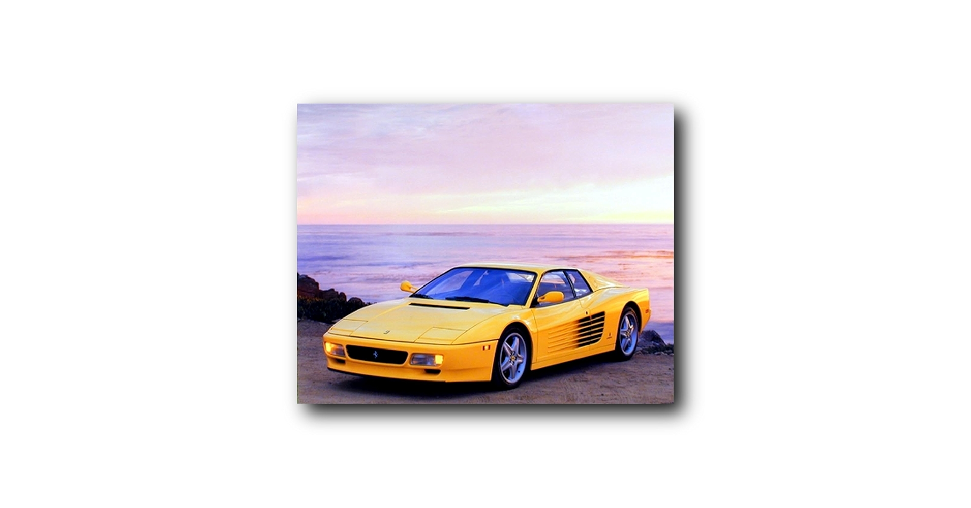 額縁 Displate YellowFerrari Limited Poster 額縁 Displate YellowFerrari Limited Poster Yellow Ferrari