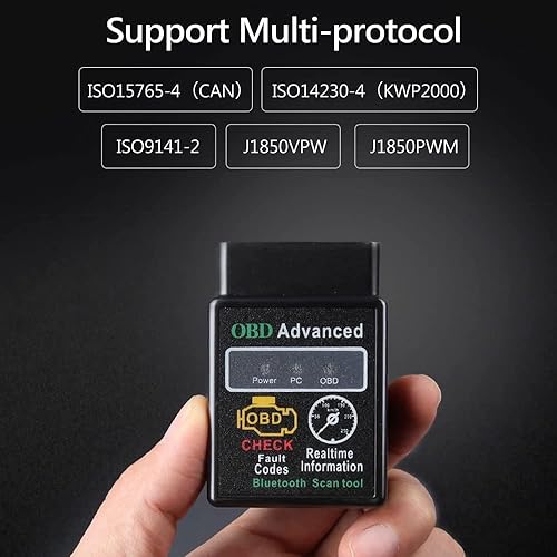 Miniatura 7 de ELM327 OBDII OBD2 Escáner de diagnóstico de coche Lectores de código de coche Adaptador de herramienta de escaneo Bluetooth Bluetooth V2.1