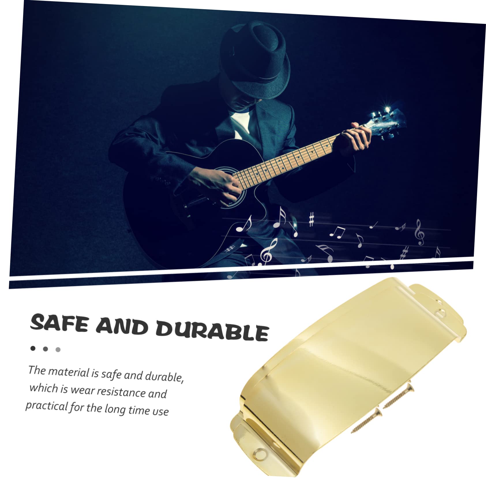 VICASKY Guitar Bridge Protection Bass Protection Cover Professional Pickup Bridge Cover Bass Guitar Accessory Replacement Part