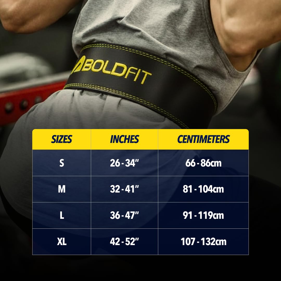 Boldfit Powerlifting Belt - Heavy Duty Support -5