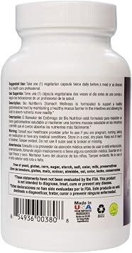 Bio Nutrition Stomach Wellness Wellness, 60 Vegetarian Capsules
