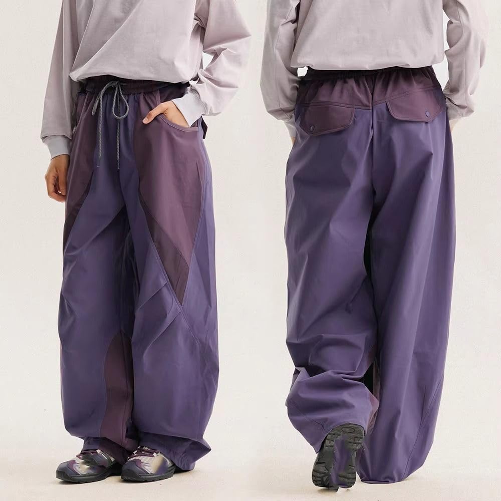 Pantalones de Carga de Pierna Ancha para Hombre, Pantalones Unisex Informales callejeros Ligeros