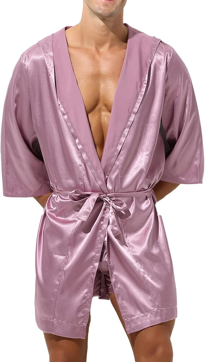 Peignoir Kimono en Satin pour Homme : Le cadeau idéal pour un ensemble de nuit