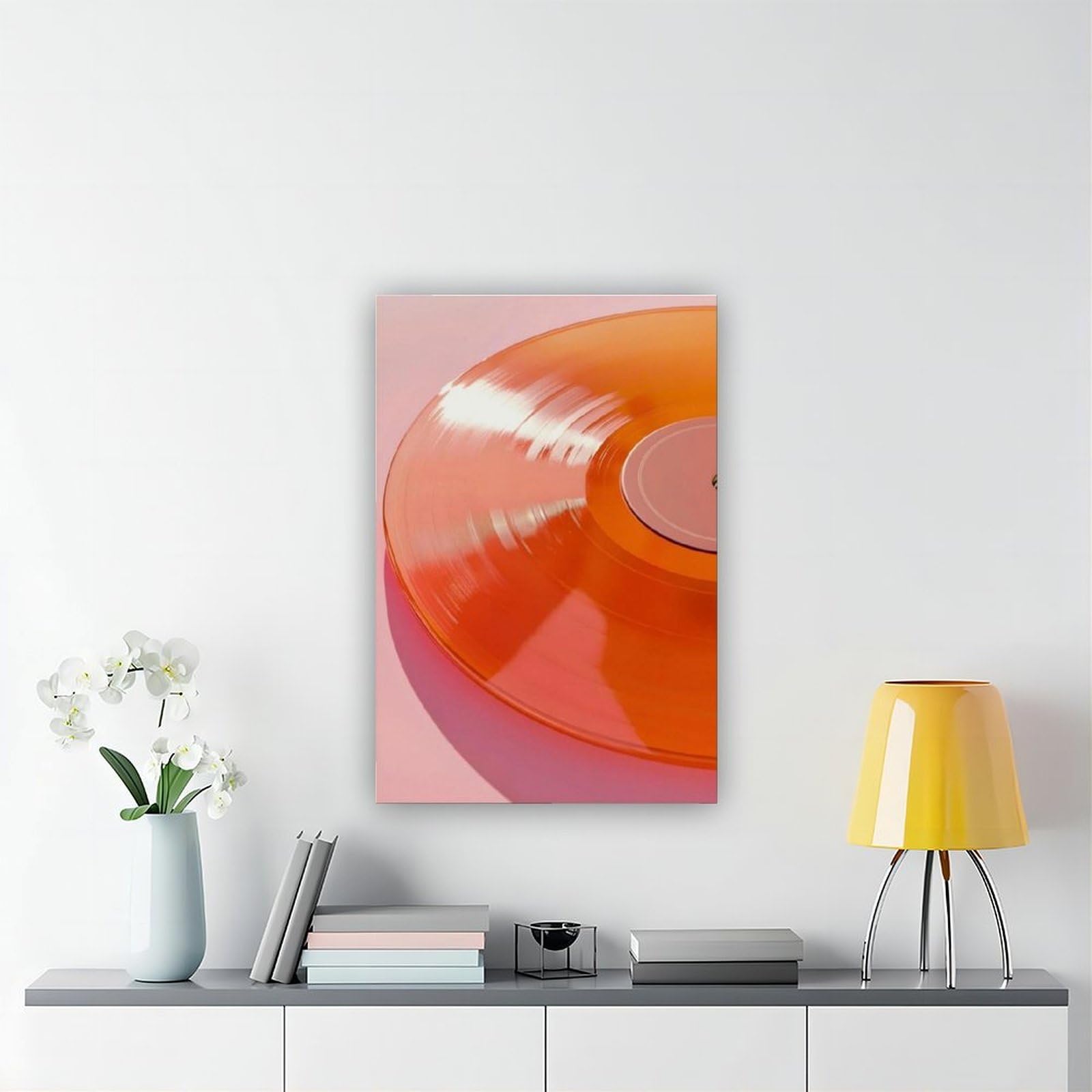 QIOTBVV Poster musicale retrò su tela, decorazione per camera da letto, ufficio, stanza, regalo, 40,6 cm L x 61 cm W