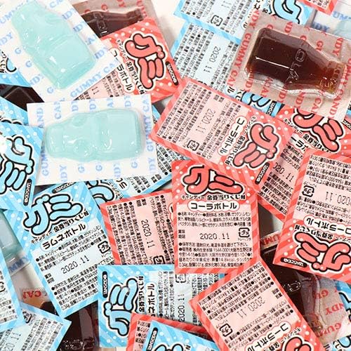 Amazon 丹生堂 かわいいボトル型グミセット コーラボトルグミ65コ ラムネボトルグミ65コ おかしのマーチ おかしのマーチ グミ 通販