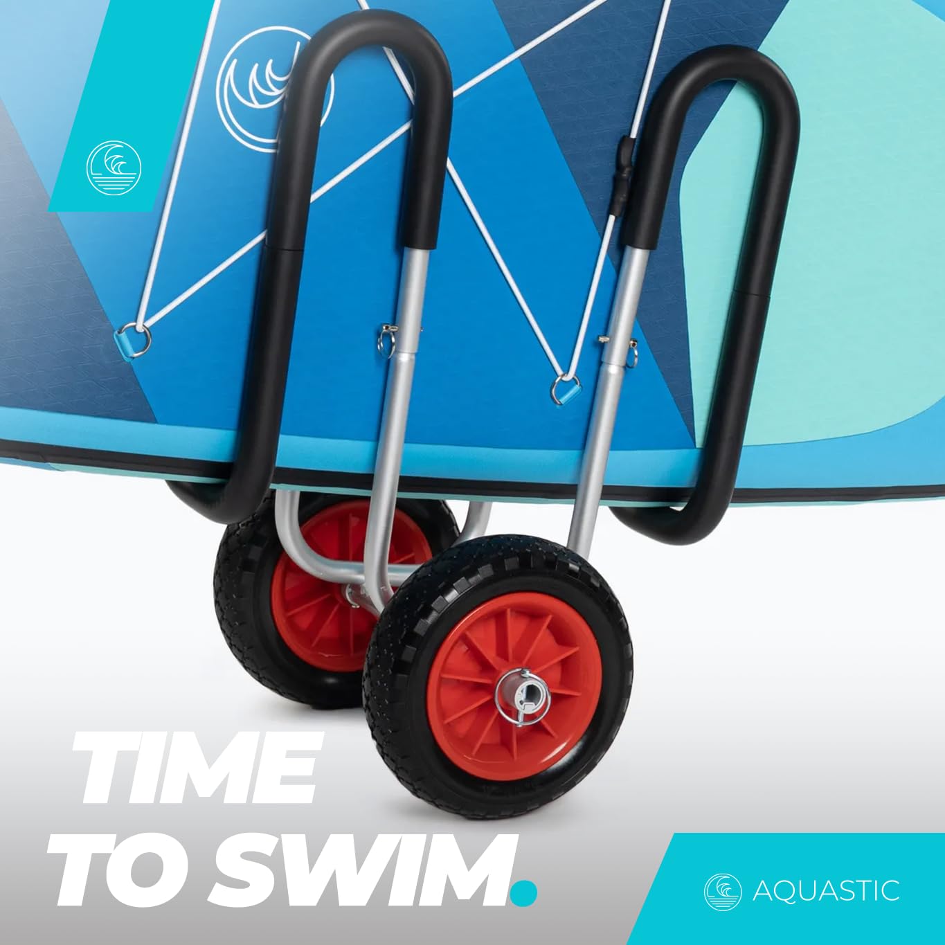 AQUASTIC SUP-Trolley – Für 2 Boards, 60 Kg Tragkraft, Aluminium, 10-Zoll-Räder, Kratzfest, Leicht, Einfache Montage, Platzsparend AQUASTIC SUP-Trolley – Für 2 Boards, 60 Kg Tragkraft, Aluminium, 10-Zoll-Räder, Kratzfest, Leicht, Einfache Montage, Platzsparend