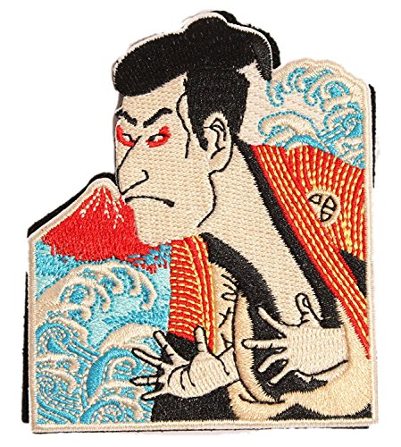 [Importação do Japão] 100% bordado Verclo Patches Hokusai Katsushika Ukiyo-e A0194