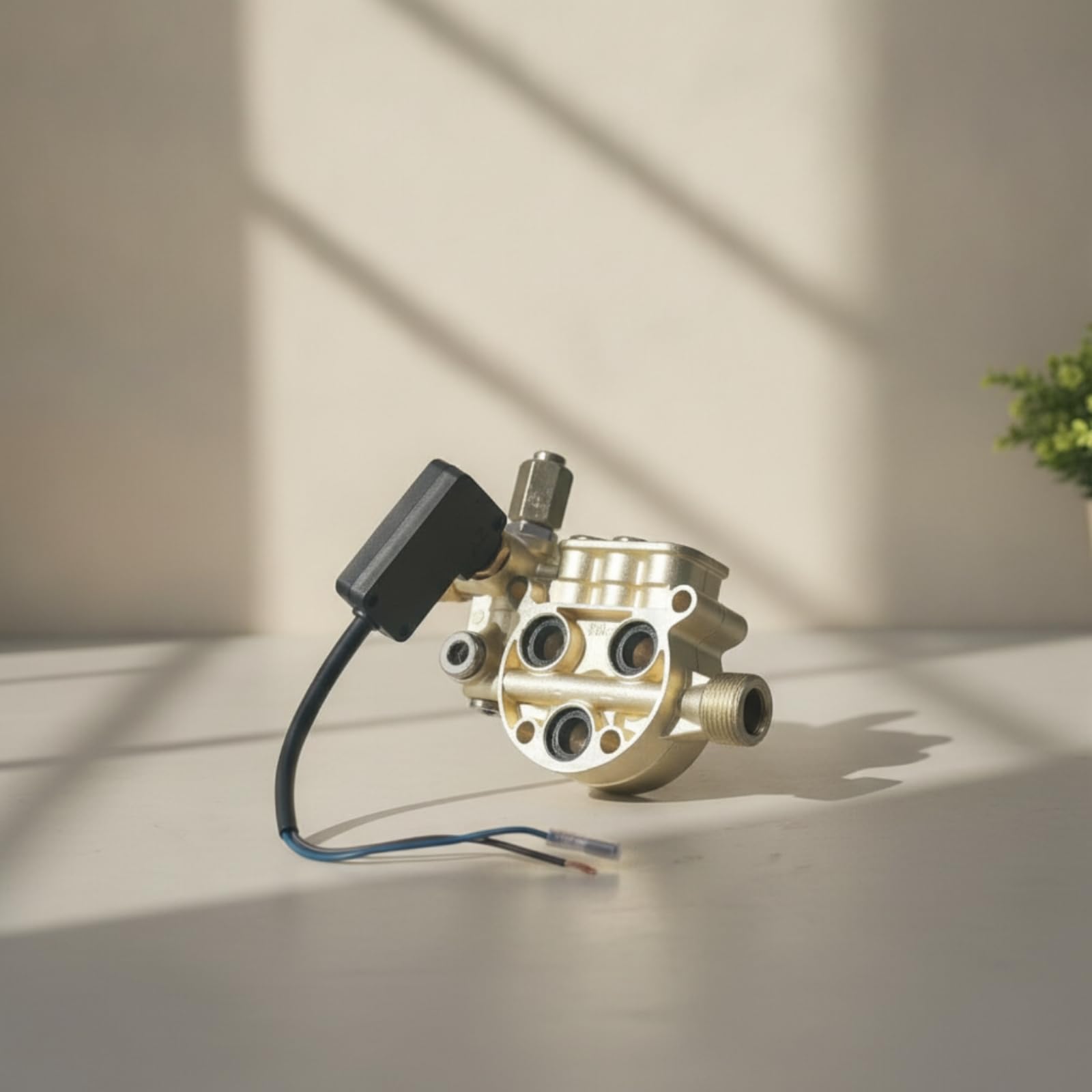 Kolbenpumpe mit Schaltergehäuse Kompakt Pumpe mit Druckschalter Gewindet Hochdruckreiniger-Ersatzpumpe für Heimwerker, Reparatur, Wartung, style to 1