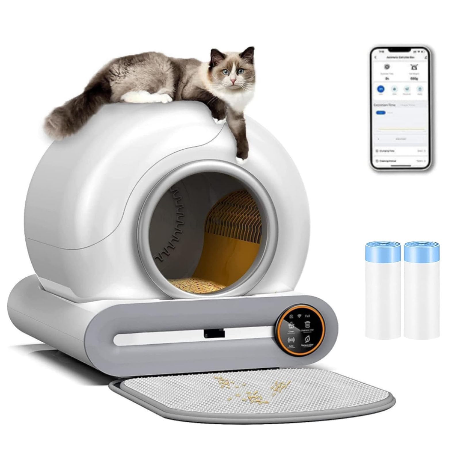 OGNGINT XXL Selbstreinigende Katzentoilette