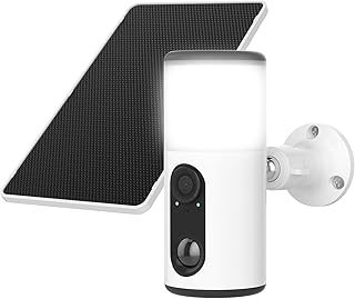 ANRAN 2K HD Surveillance Camera with Floodlight, Outdoor Light with Camera, Wireless, Solar Powered, Integrated Alarm Sire…