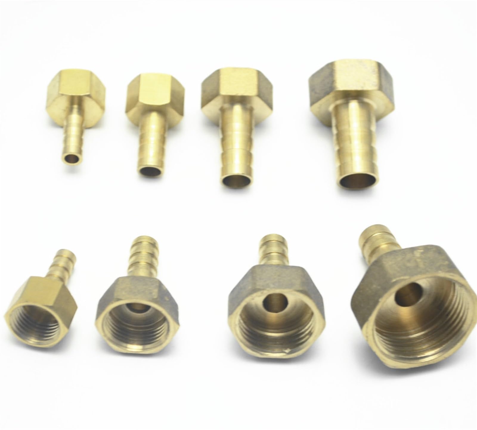 Qinlu-Brass Connector Hose Fitting Brass Hose Fitting 6mm 8mm 10mm 12mm Barb Tail 1/8