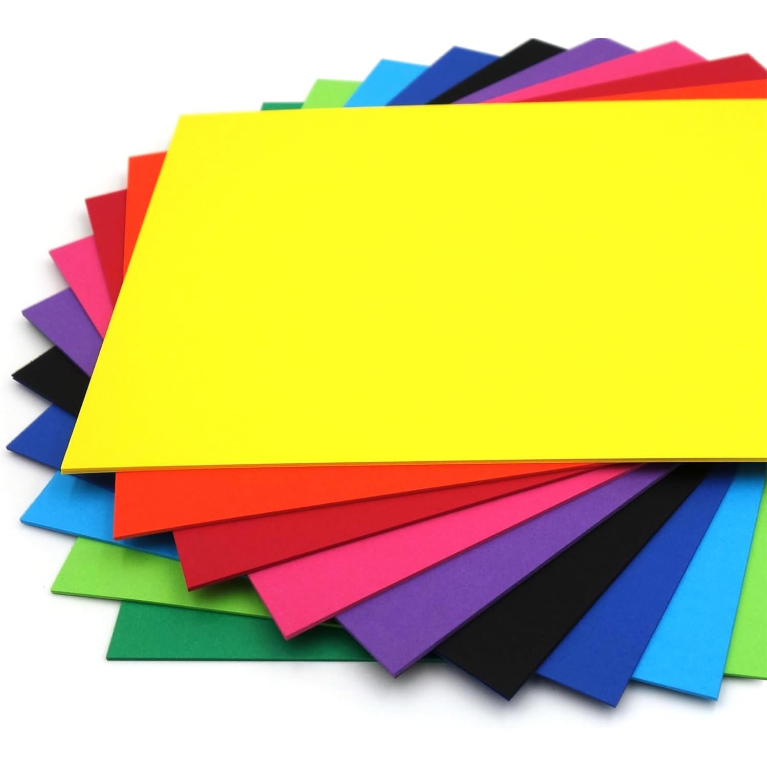 Hawksbill 10 Vivid Colours A4 Bright Coloured Card 220gsm – 60 Sheets Premium Craft Card for Arts Crafts Scrapbooking & Cutting Machines