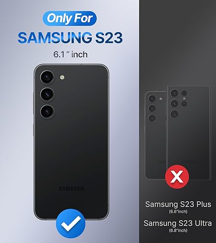 Miniatura 2 de Silverback Funda transparente para Samsung Galaxy S23 con soporte de anillo, a prueba de golpes, delgada, ligera, funda protectora para Galaxy S23