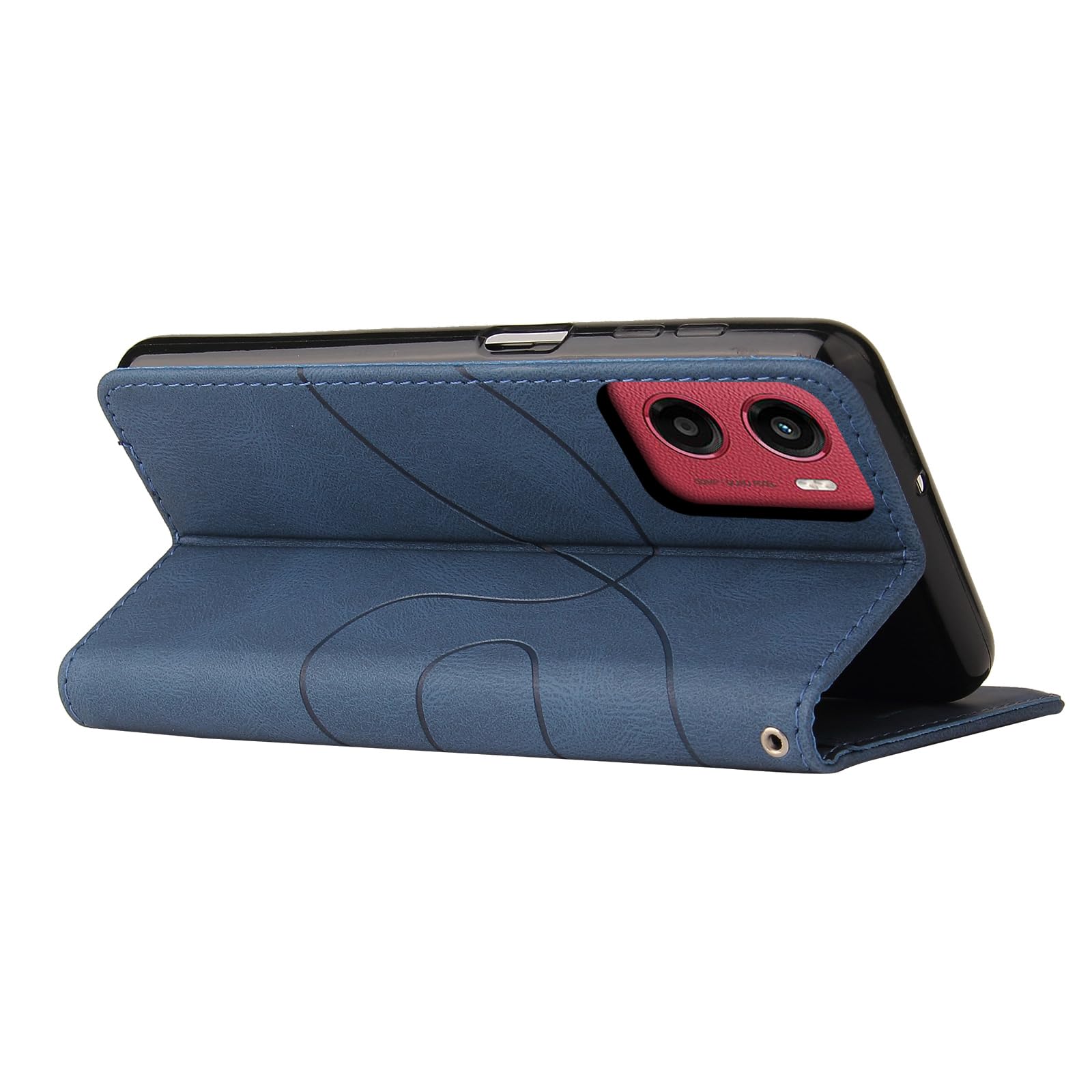 Custodia a portafoglio per Motorola Moto G05 con porta carte, flip in pelle PU con fiore goffrato, cavalletto e custodia antiurto per Motorola Moto G05 donne uomini viola