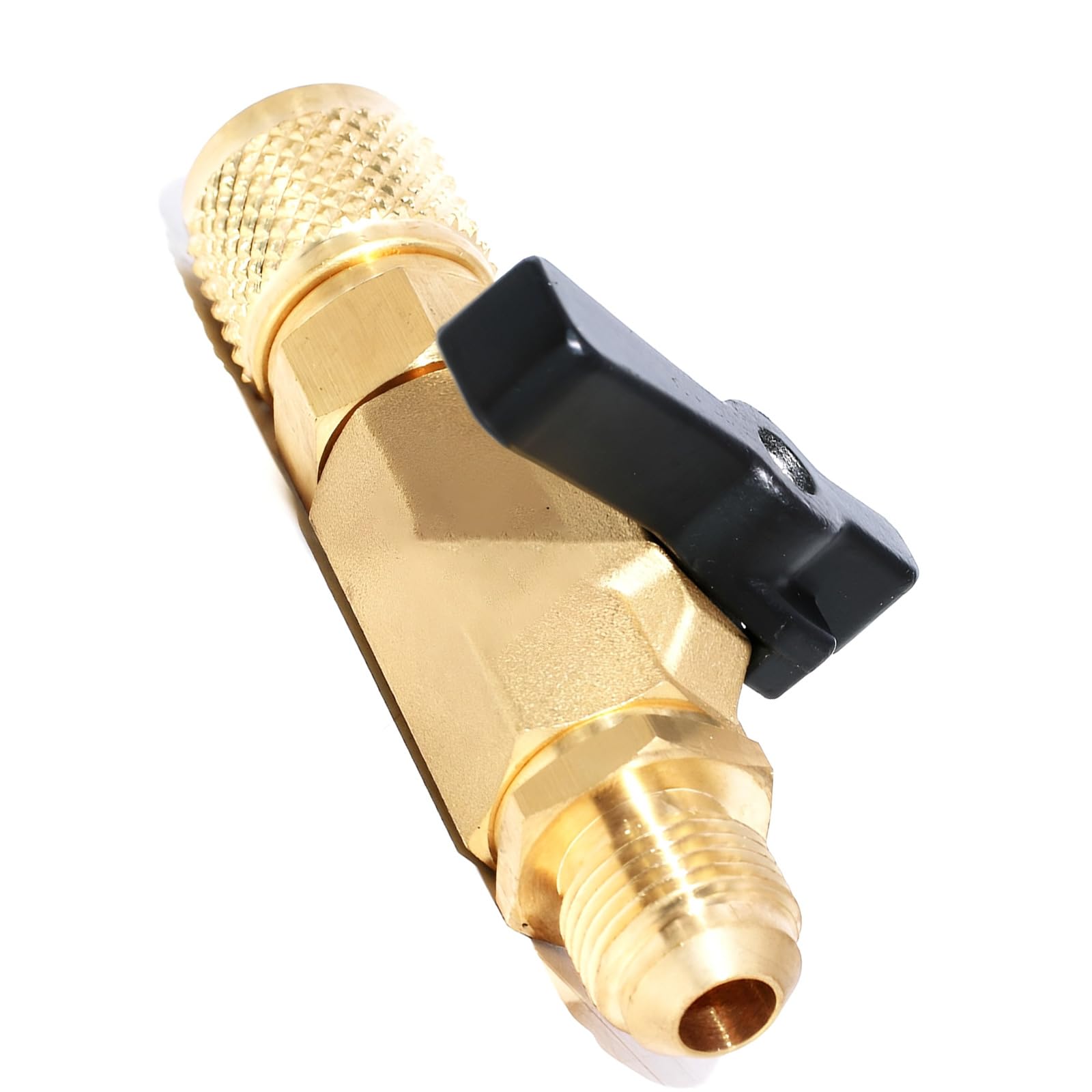 Kaeltsyn Multicolor 3 / 8Inch Straight Refrigerating Ball Valves For Charging Air Conditioning Shut Off Adapter Enduring Straight Ball