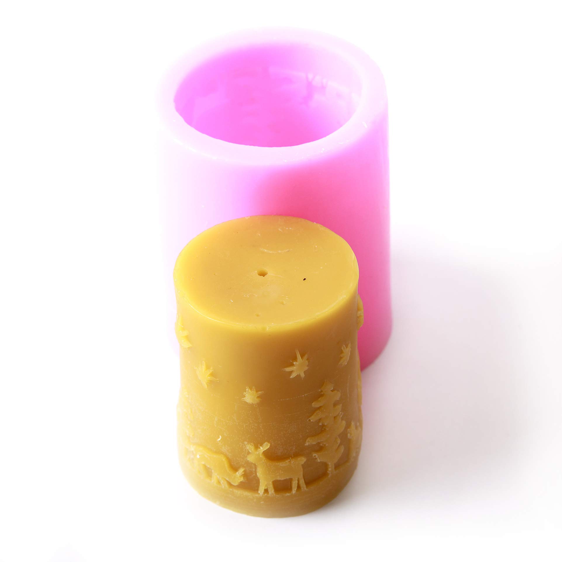Cylinder Christmas Silicone Mould