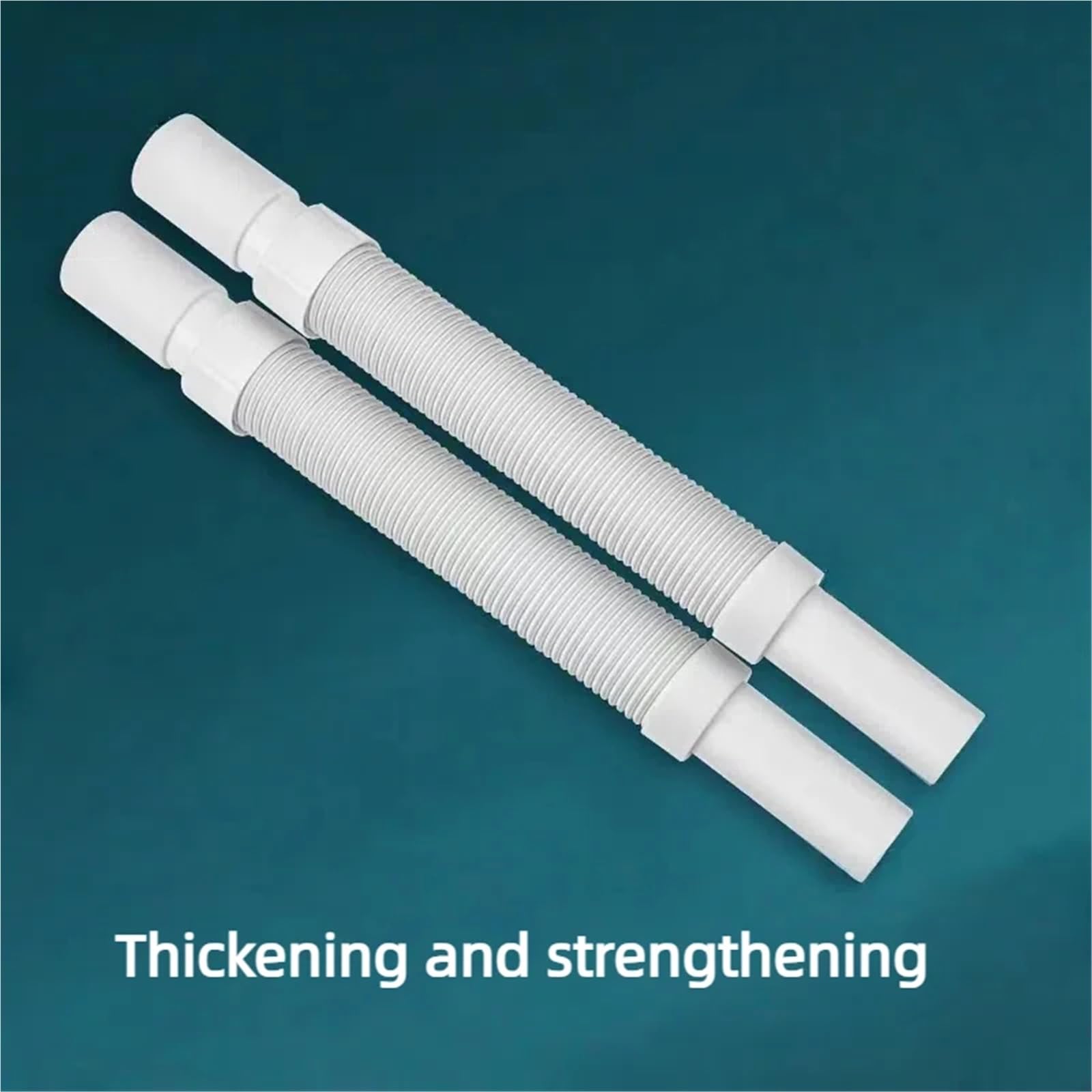 2 tubos flexibles extensibles for desagüe de fregadero, for baño, lavabo y lluvia