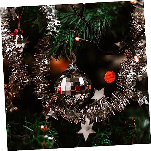 Accessoires sapin de Noël blancs aspect neige en mousse haute densité - 3