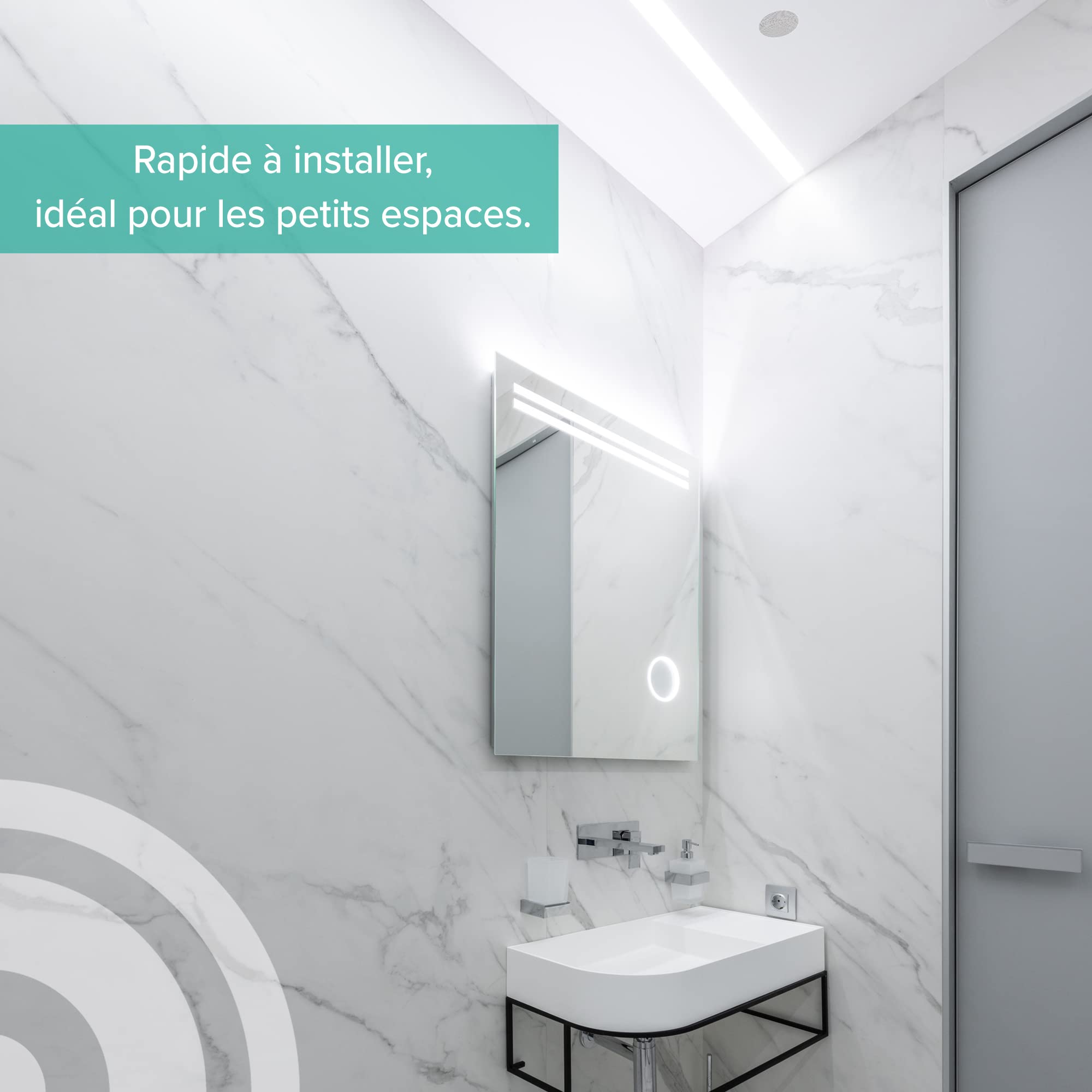 ArtSound FL30 Haut-parleurs muraux passifs 2 pièces 20W Gamme complète Rond Blanc