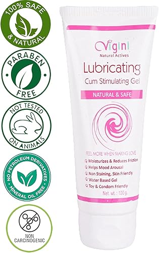 Miniatura 5 de VIGINI - Gel lubricante 100% natural activo para mujeres, gel hidratante vaginal a base de agua, sin color añadido para la sequedad con picazón. Se