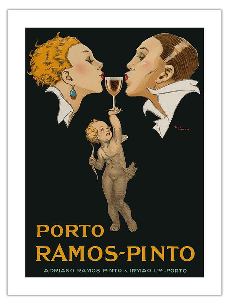 ラモスピント　RAMOS-PINTO 広告　額装　カップルキス Amazon.co.jp: ポルト・ラモス-ピント - カップル キス キューピッド