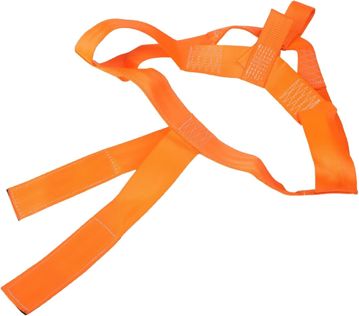 Polyester Tie Down Straps for Motorcycle Rear Wheel Lashing System – Heavy-Duty Non-Slip Wavy Texture, Quick-Release Buckle, 2-Pack for Transport & Secure Loading(Orange)