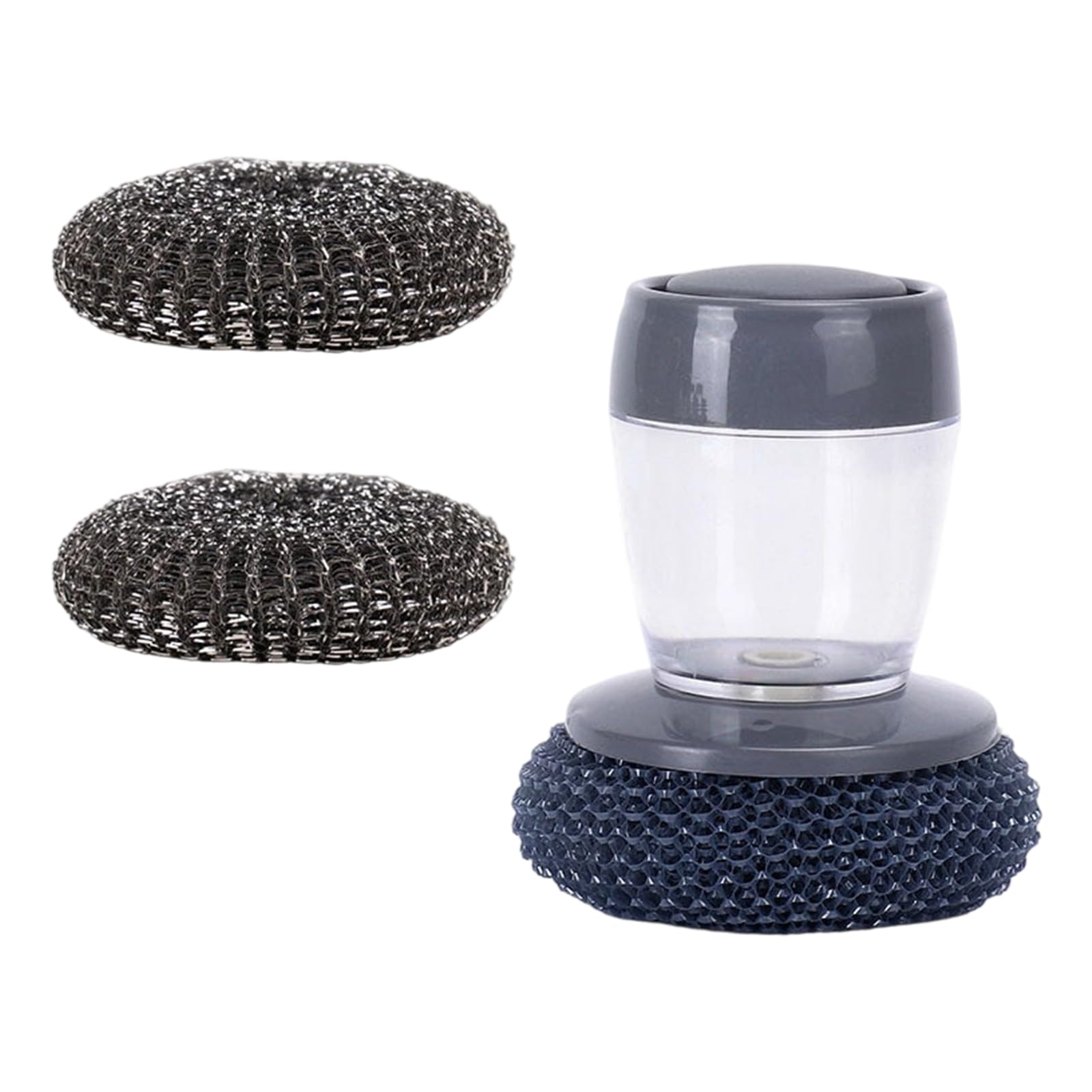 Automatic Soap Dispenser Cleaning Brush Ideal for Stubborn Stain for Kitchen Pots Brush Bristles Ergonomic Nonslip Dishes