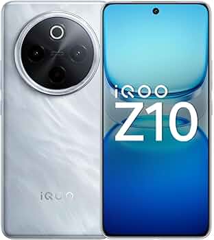 iQOO Z10 5G (Glacier Silver, 8GB RAM, 256GB Stroage) | India's Biggest Ever 7300 mAh Battery | Snapdragon 7s Gen 3 Processor | Brightest Quad Curved A...